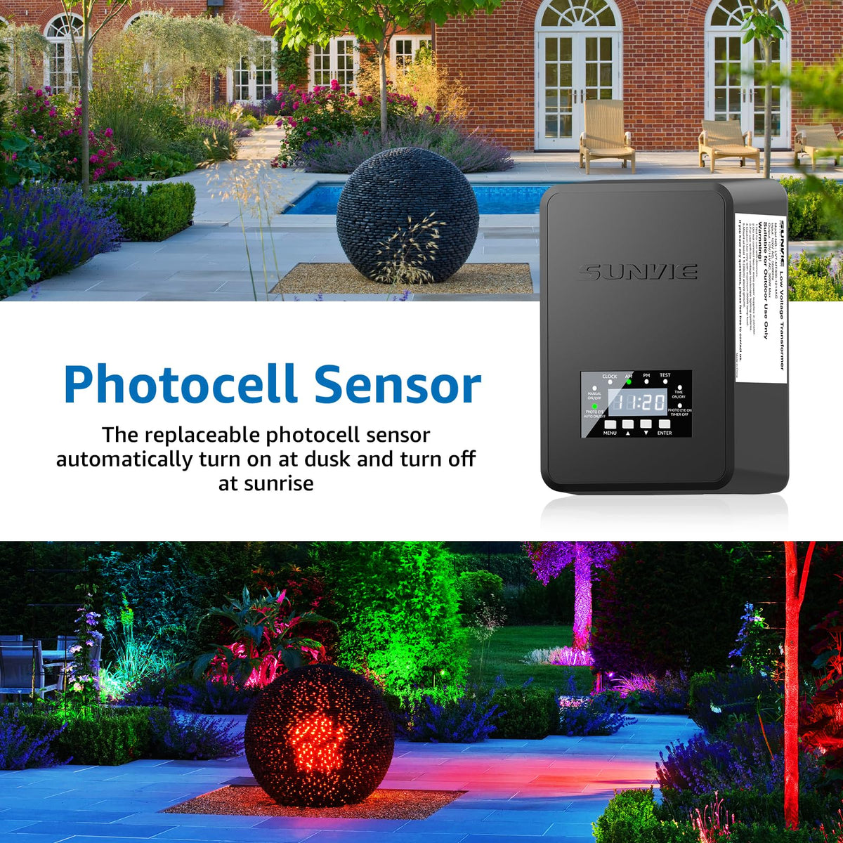 Landscape Lighting Kit with 300W Transformer, Waterproof