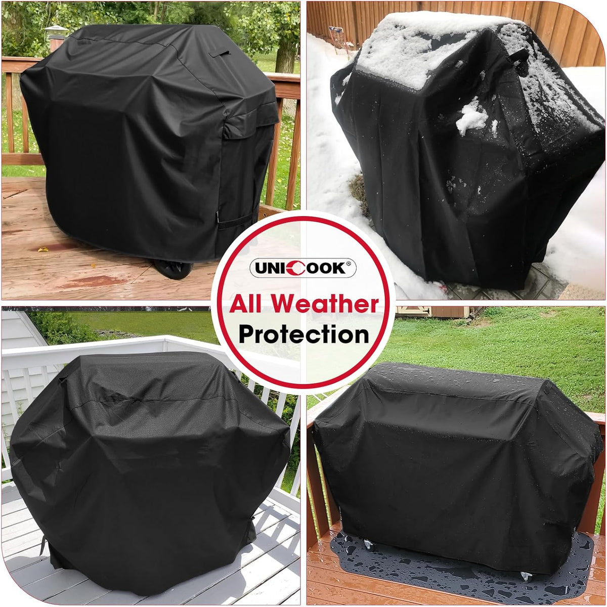 Heavy Duty Waterproof Barbecue Gas Grill Cover, 75-inch XX-Large BBQ Cover, Special Fade Resistant, Durable and