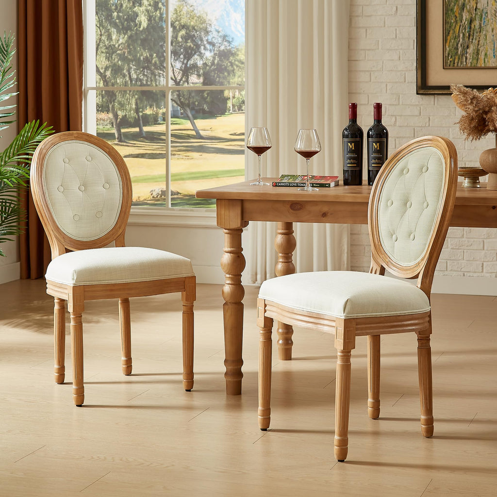 French Country, Upholstered Set of 2