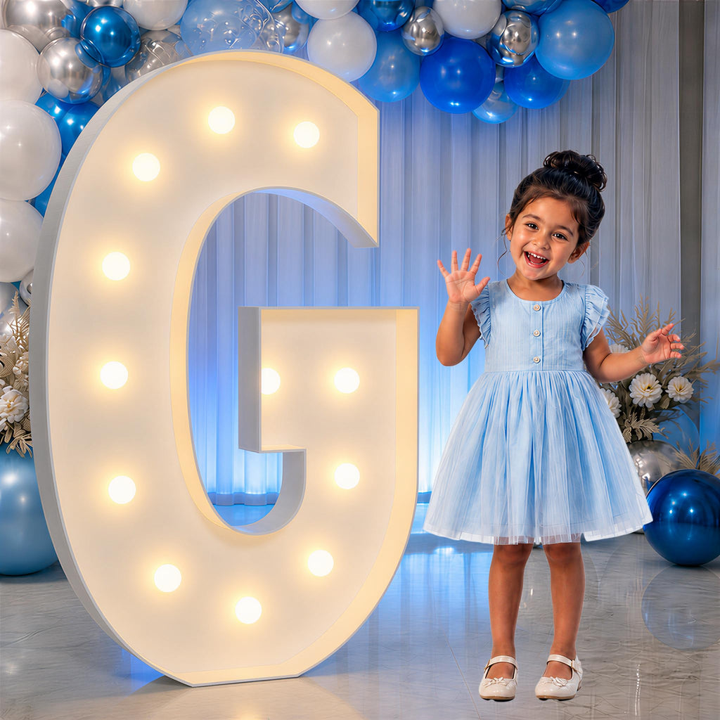 4FT Marquee Letters, Large Light Up Letters G Sign for Party Decor