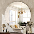 Round Mirror 30 White Wall Mounted Circle Mirrors