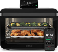 MiniOven Smart Toaster Oven Air Fryer Combo, 11-in-1 Countertop Convection Oven, Bake, Broil, Air Fry, Broil