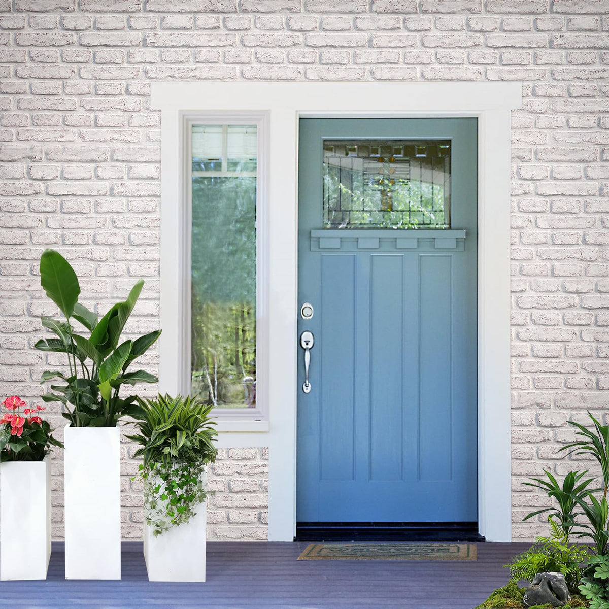 Faux Brick Panels Fake Brick Siding Wall Panel Fiberglass Board,Thin Brick Veneers for Indoor Outdoor Wall