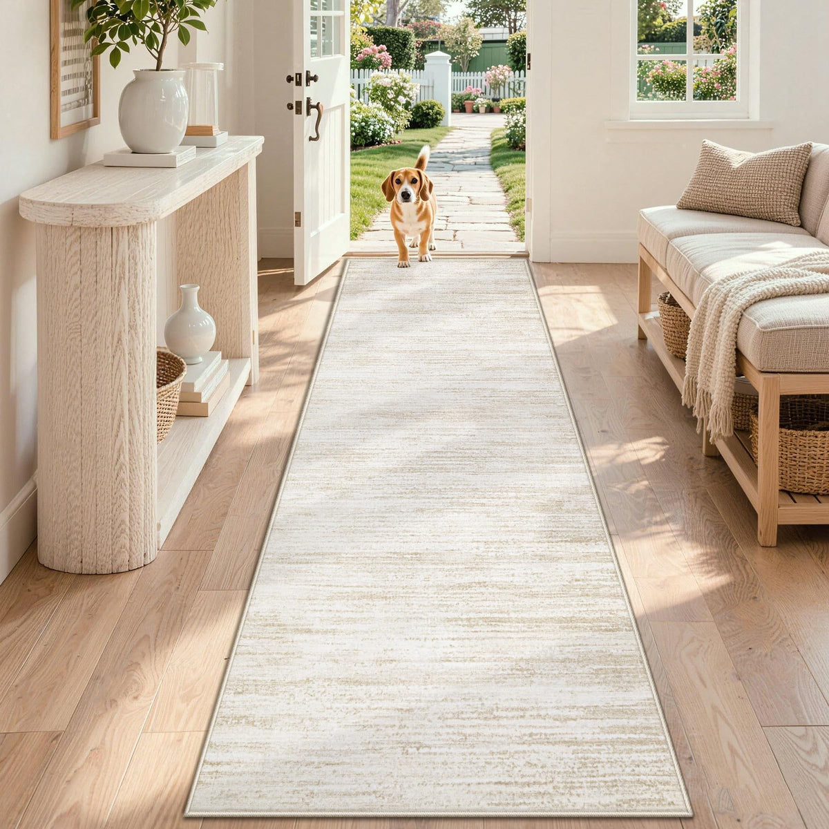 Runner Rug Area Rugs: Washable Modern Hallway Rug Non-Slip Soft Stain Resistant Printed Rugs Indoor Floor Carpet