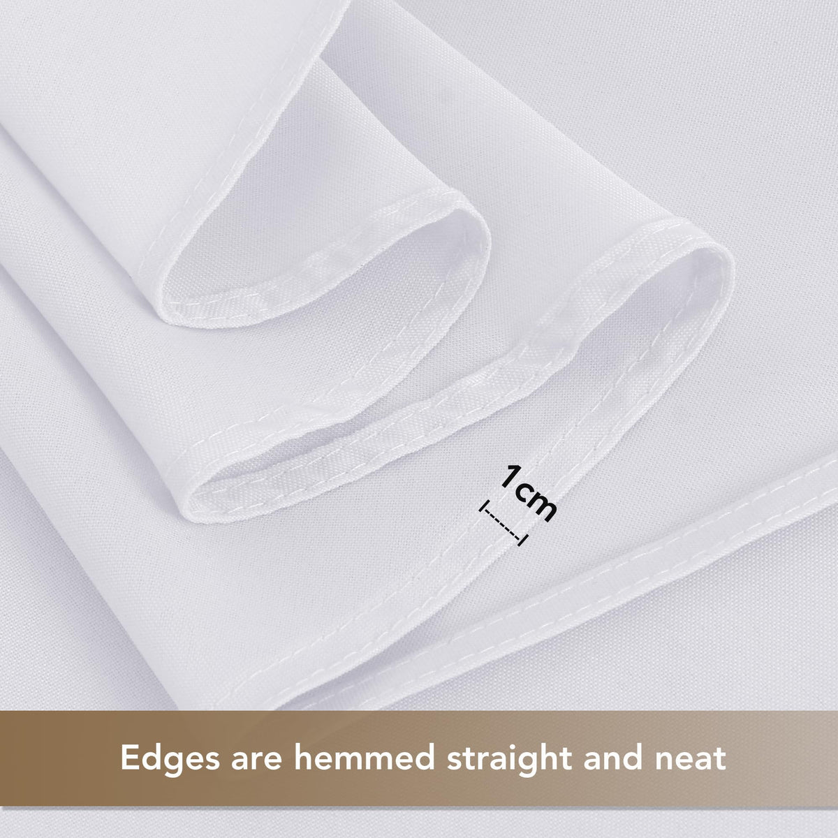 White Round Tablecloth 90 Inch Fit 30-72 Inch Tables, 8 Pack