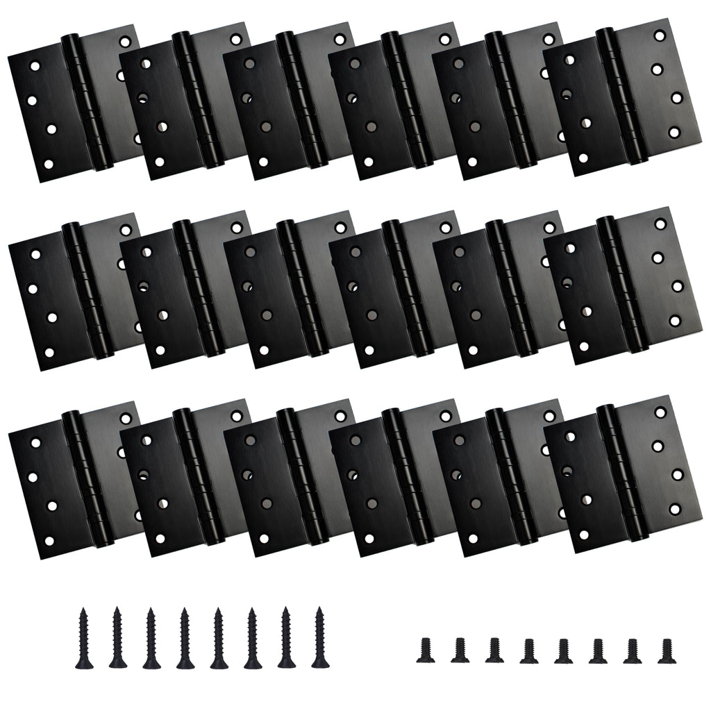 18-Pack 4 inch X 4 inch Black Door Hinge Heavy Duty for Door
