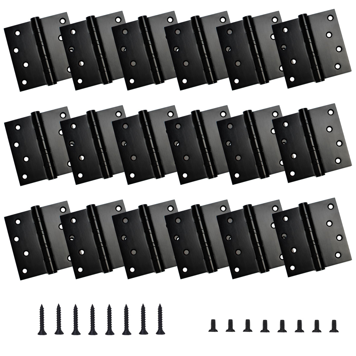 18-Pack 4 inch X 4 inch Black Door Hinge Heavy Duty for Door