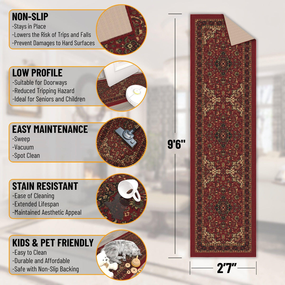 Persian Runner Rug - Kitchen Rug Runners