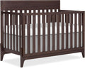 Atlas 5-in-1 Convertible Full-Size Baby Crib in Chestnut, GreenGuard Gold & BSA, Timeless Modern Minimalist, 3