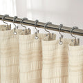 Extra Long Farmhouse Beige Boho 72 x84 Cotton Blend Tufted Fabric Waffle Textured Shabby Chic Rustic Minimalist