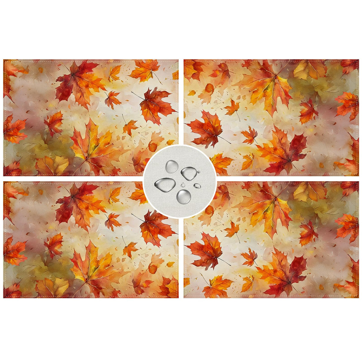 Fall Placemats Set of 4,Thanksgiving Decorations Decor