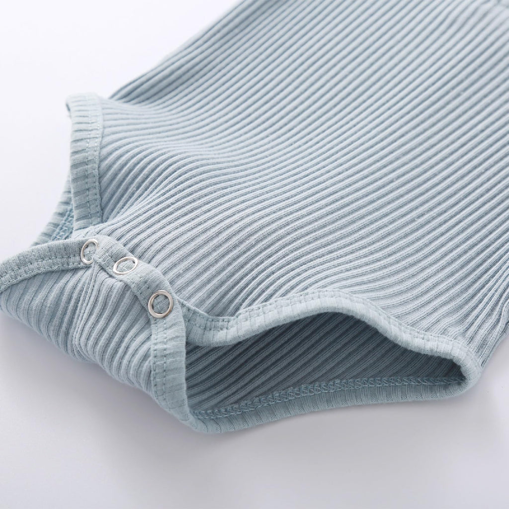 Newborn Baby Boy Girl Clothes Ribbed Knitted Cotton Romper Pants