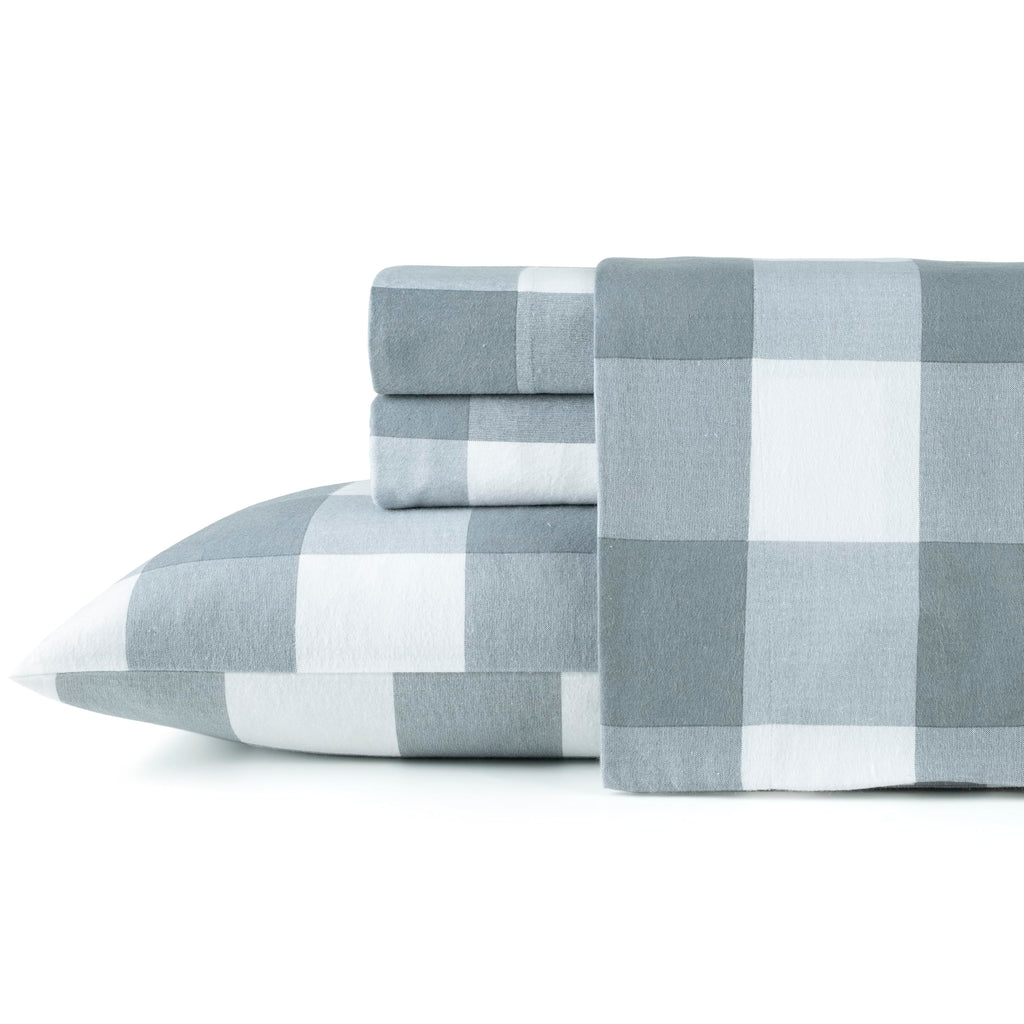 180 GSM Brushed Cotton Flannel Sheet Sets (Urban Plaid)