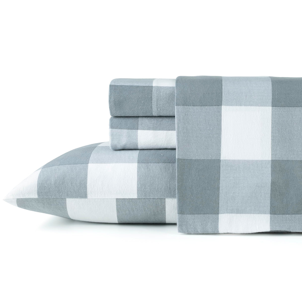 180 GSM Brushed Cotton Flannel Sheet Sets (Urban Plaid)