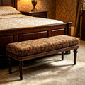 47" Upholstered Bed End Bench, Vintage Bed Bench