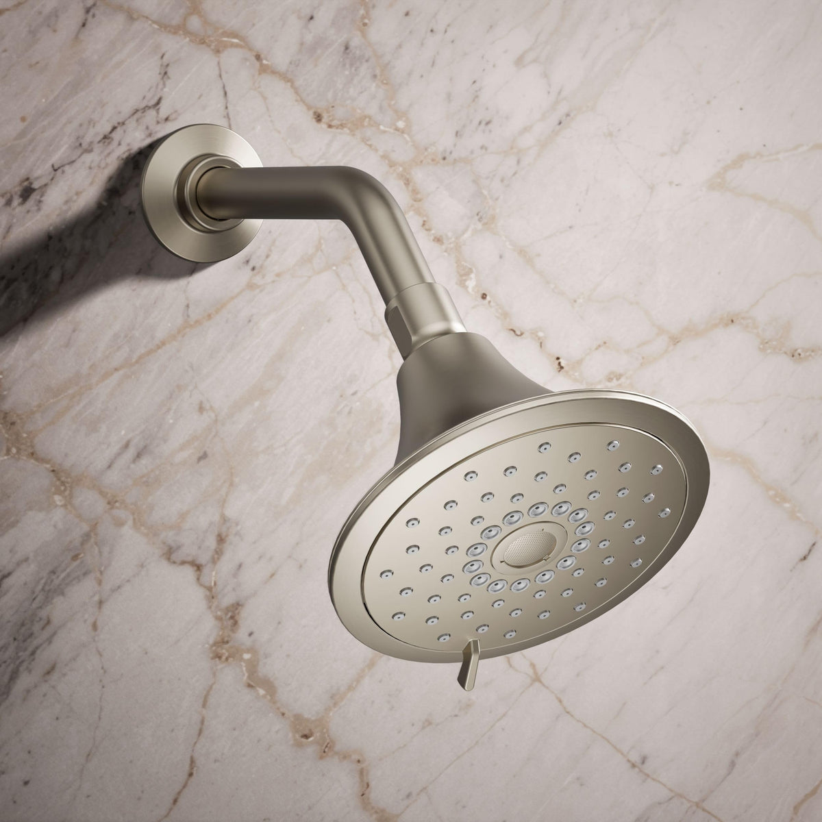 22169-BN Forté Three-Function Showerhead, 2.5 GPM, Full Coverage, Pulsating Massage, Silk Spray, Corrosion