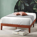 Wen Wood Platform Bed Frame/Solid Wood Foundation/Wood Slat Support/No Box Spring Needed/Easy Assembly, Queen