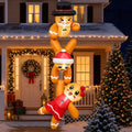 12 FT Christmas Inflatables Gingerbread Christmas Decorations Outdoor