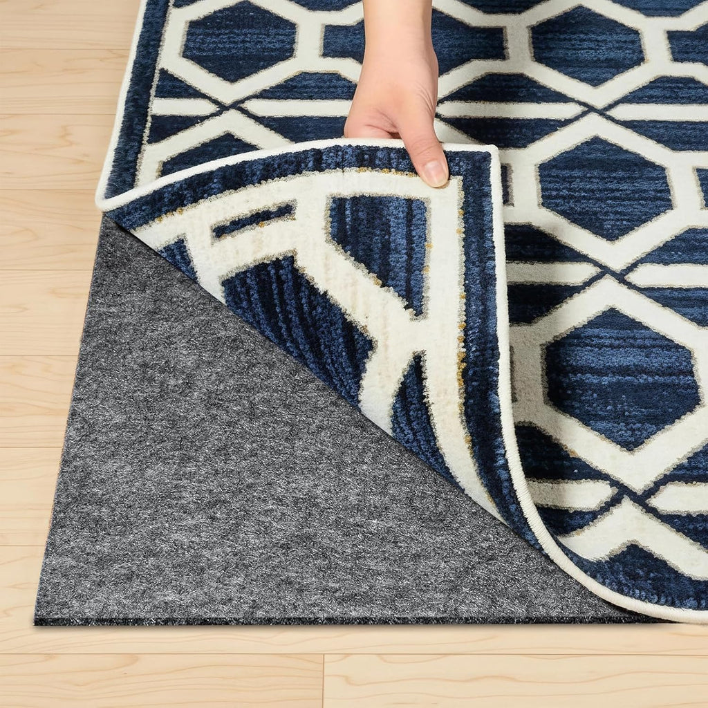 Felt and Rubber Backing Rug Pad, 8"x10" Non-Slip Rug Pads, 1/8" Thick, Under Area Carpet Protective Pads, Cushioned