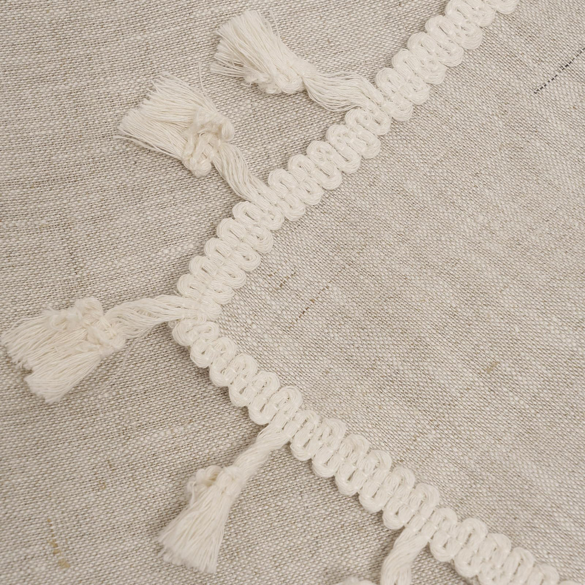 100% Pure Linen Blanket with Fringe, 49.6" x 59.8" - Blankets Lightweight Breathable, Decorative Linen Throw Blanket