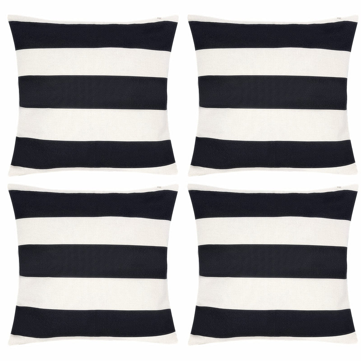 4 Pack Waterproof Pillow Covers Outdoor Throw Pillowcases
