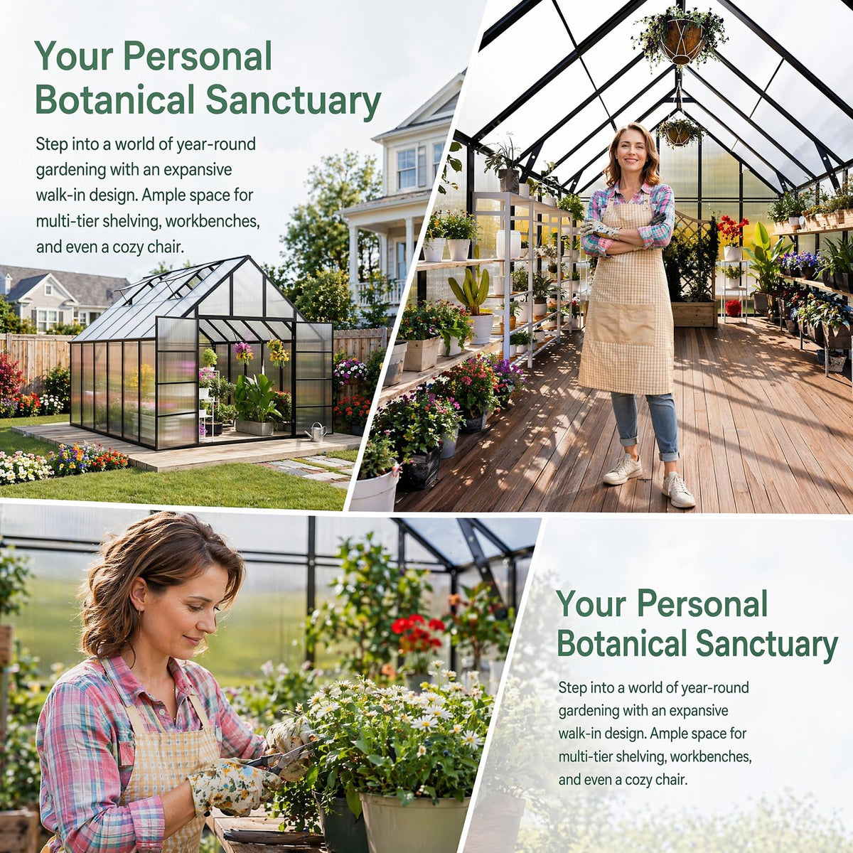 20x10x10 FT Extra Large Greenhouse for Outdoors, Heavy Duty