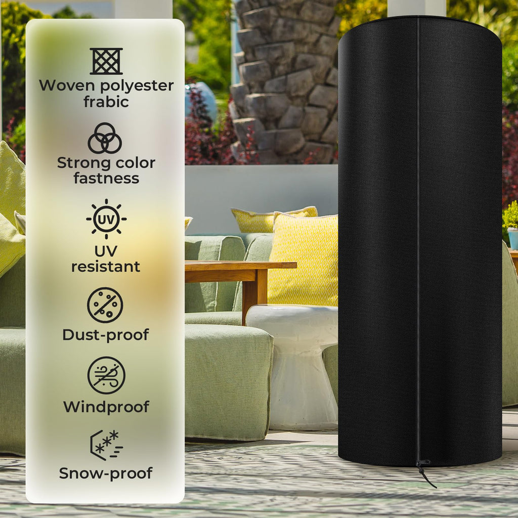 LPG Patio Heaters Cover, Cylinder Tower Patio Heater Covers, Heavy-duty and Weather-resistant Oxford Fabric