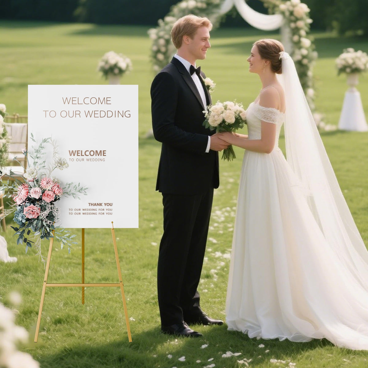 Easel Stand for Sign, Wedding Sign