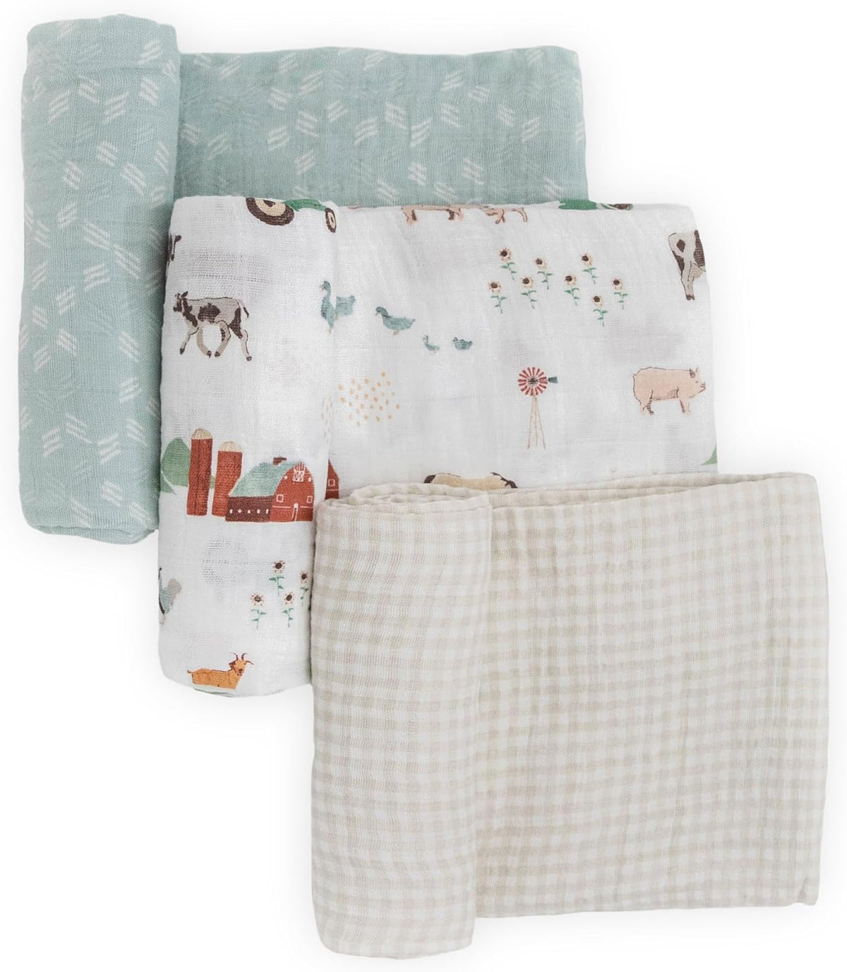 Unicorn Muslin Swaddle Blanket for Newborns & Infants | Soft & Breathable Fabric | Set of 3 Baby Blankets