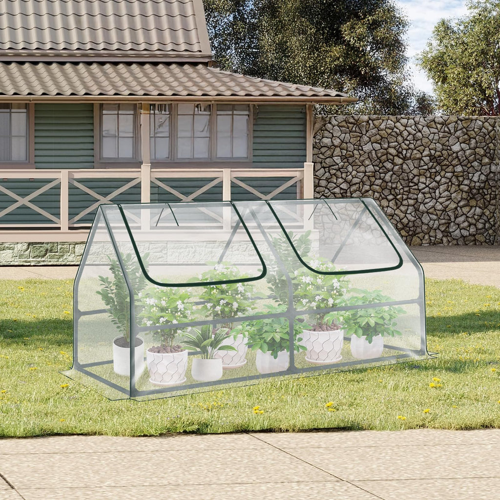 Mini Greenhouse for Indoor and Outdoor Plant Growing, 4 x 2 x 2 ft