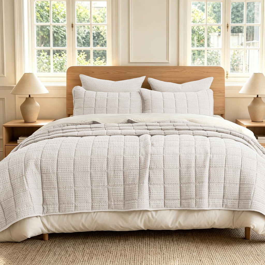 Cotton Quilt Set 98x106 Soft Lightweight Bedspread
