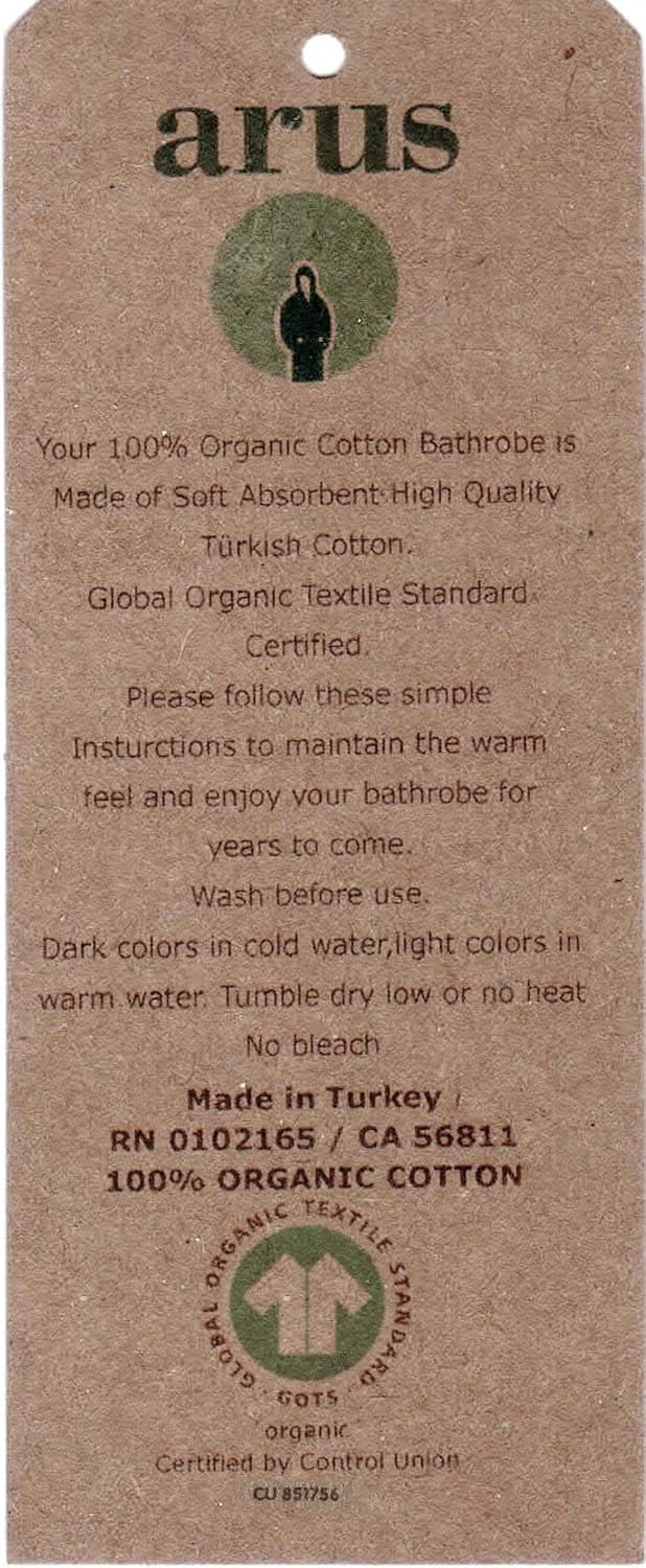 Women's Organic Certified Cotton Hooded Full Length Turkish Bathrobe | GOTS Certified