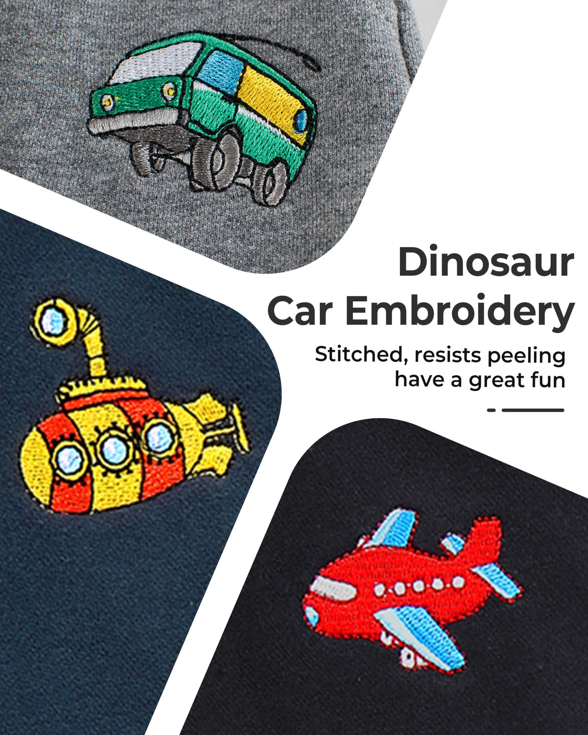 Toddler Boys Cotton Pants Kids Embroidery Joggers Sweatpants
