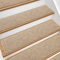 For Wooden Steps 15 PCS Non Slip Stair Rugs Khaki