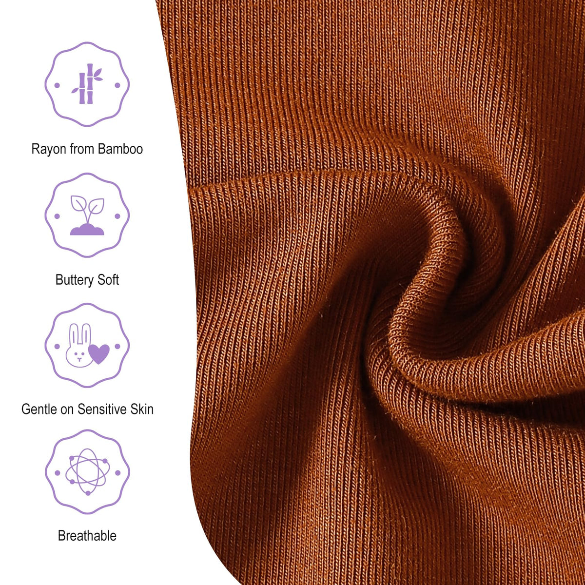 Baby Ribbed Bodysuit 2PCS Viscose from Bamboo Long Sleeve Onsies