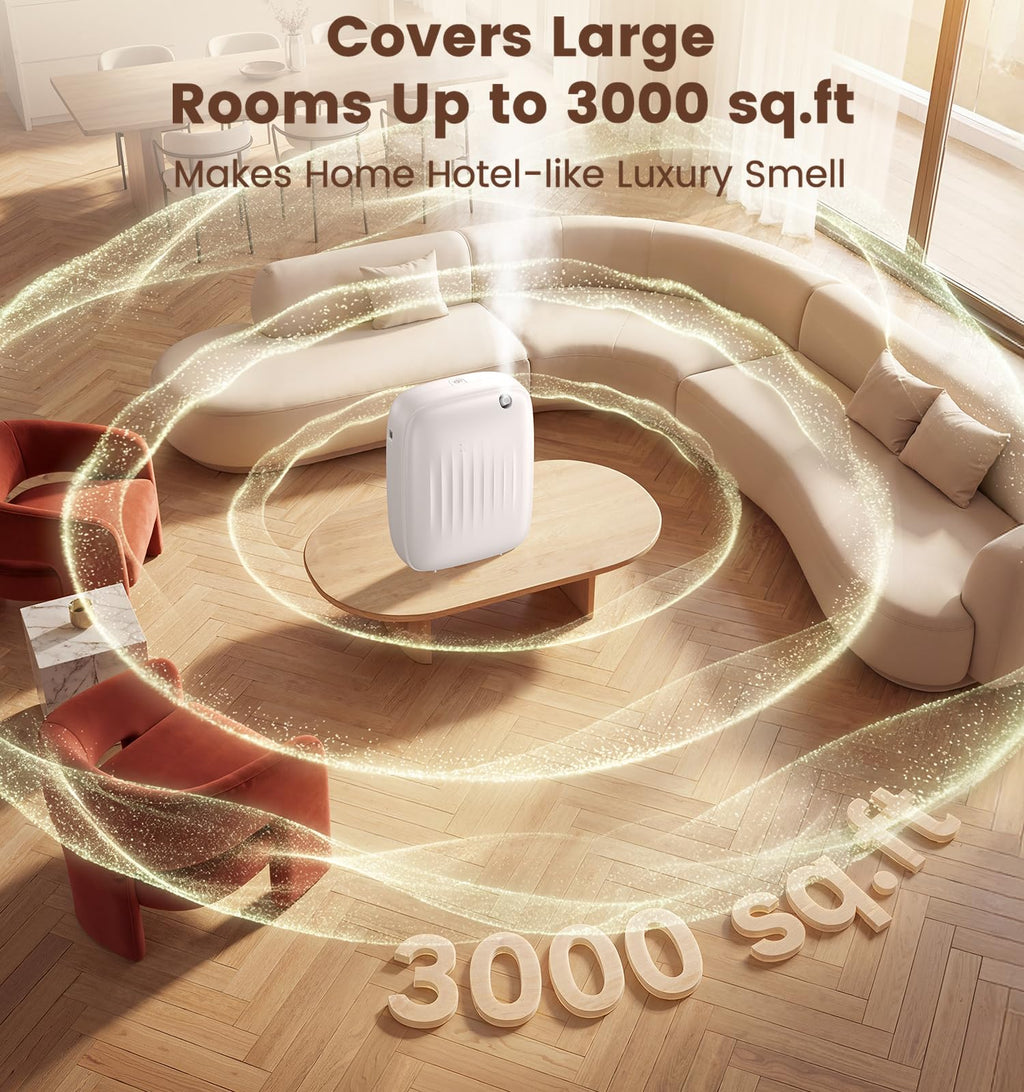 Waterless Essential Oil Diffuser Up to 3000sq.ft Whole-Home Scent