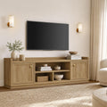 TV Stand Entertainment Center - 67" TV Console for Living Room Modern TV Stand for Bedroom, Media Console with Shelf