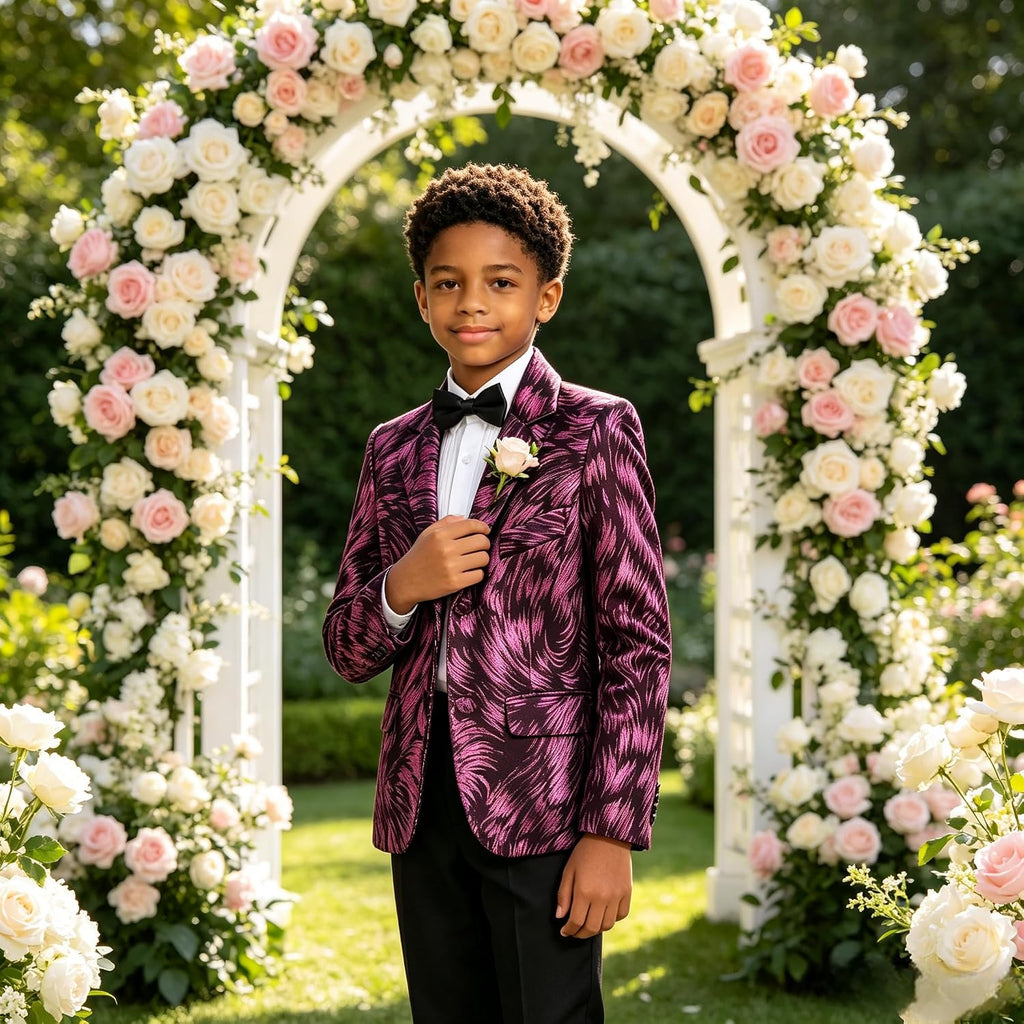 Boy Blazer Kids Regular Fit Homecoming Suit Jacket Casual Party Sports Coat