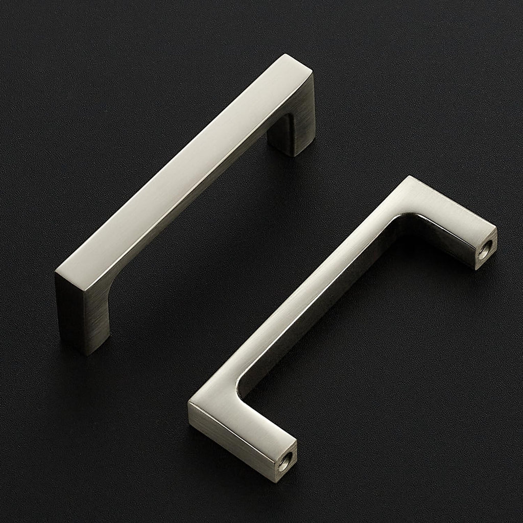 Brushed Nickel Kitchen Cabinet Solid Handles,3 Inch,10 Pack