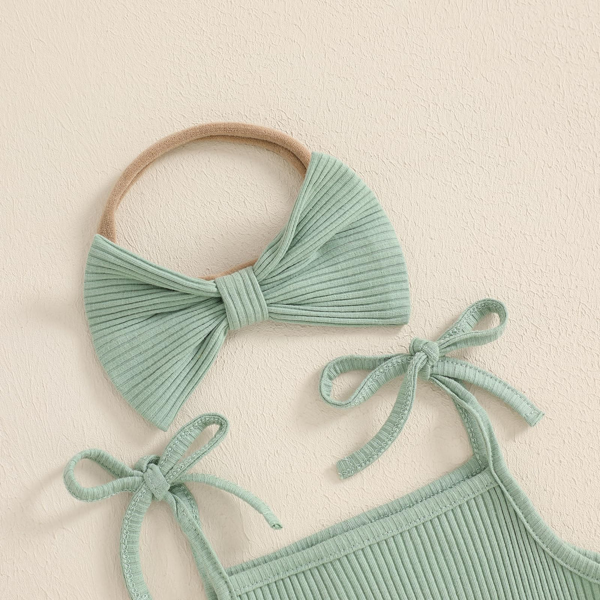 Baby Girl Clothes Daisy Ribbed Bodysuit Sleeveless Romper Dress Summer Outfit for Girls Newborn 3 6 9 12