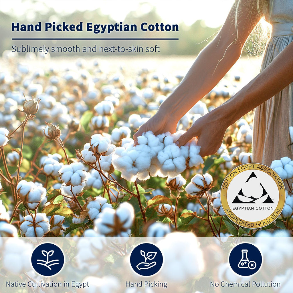 100% Egyptian Cotton Sheets Set (Linen)