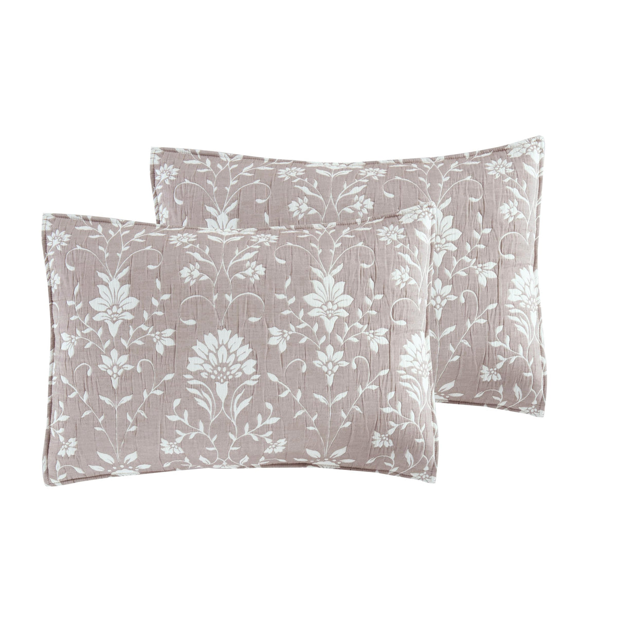Resort Jasper Taupe 3-Piece Soft Matelasse Jacquard Quilt Set