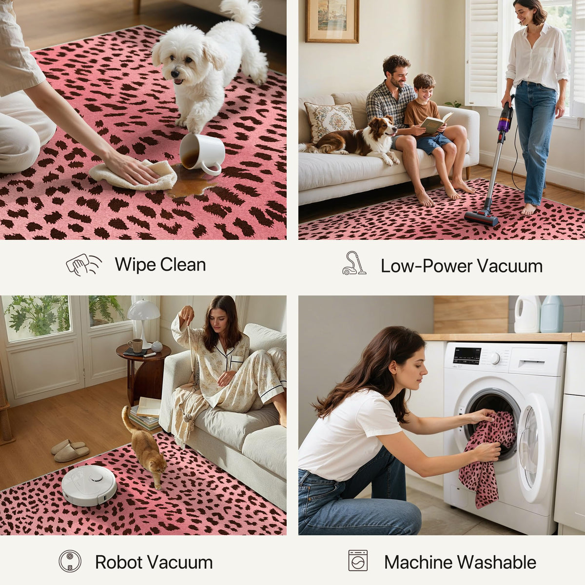 2'6"x6' Leopard Runner Rug Bathroom Kitchen Non Slip