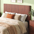 65.4'' Fluted Headboard Queen, Wooden Queen Headboard Only, Modern Farmhouse & Vintage Fluted Panel, Walnut
