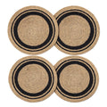 14" Round Woven Seagrass Charger Placemats - Circle Border