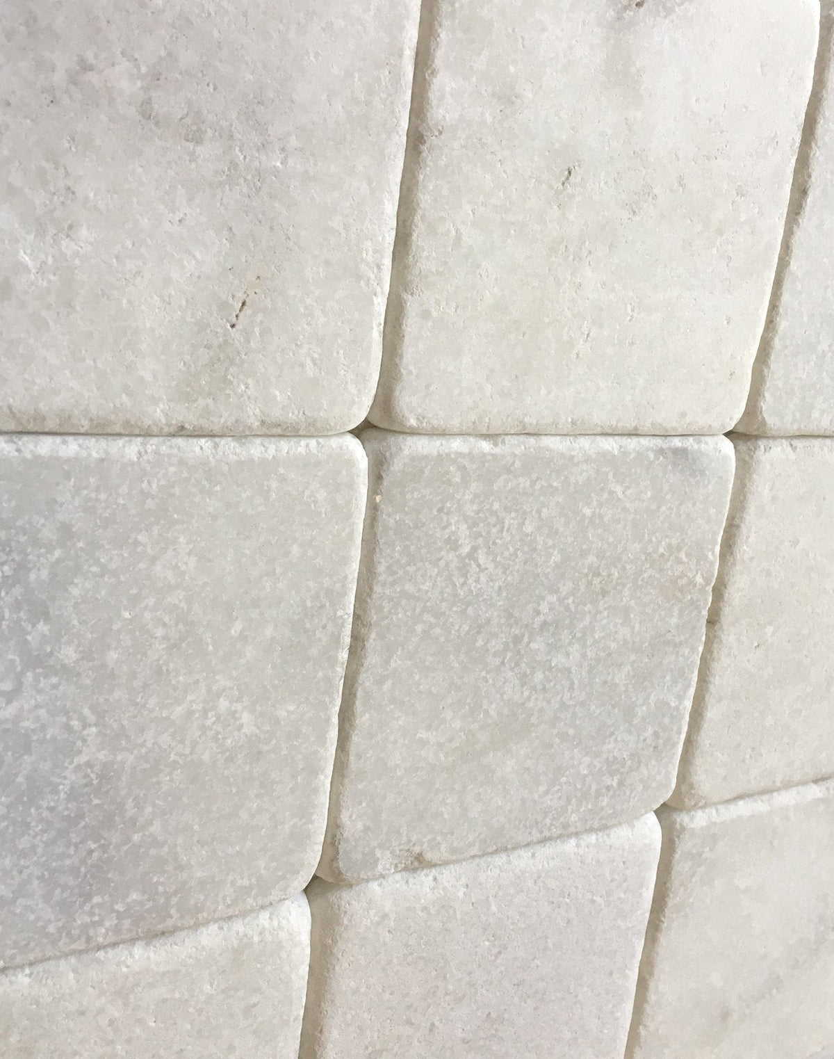 Carrara White 4x4 Tumbled Marble Tile for Wall and Floor