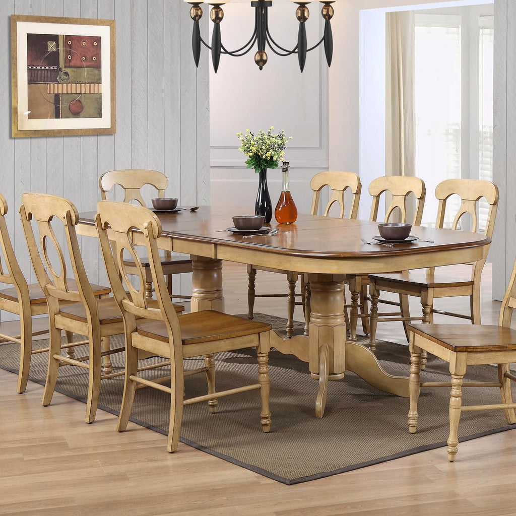 Brook Double Pedestal Extendable Dining Table