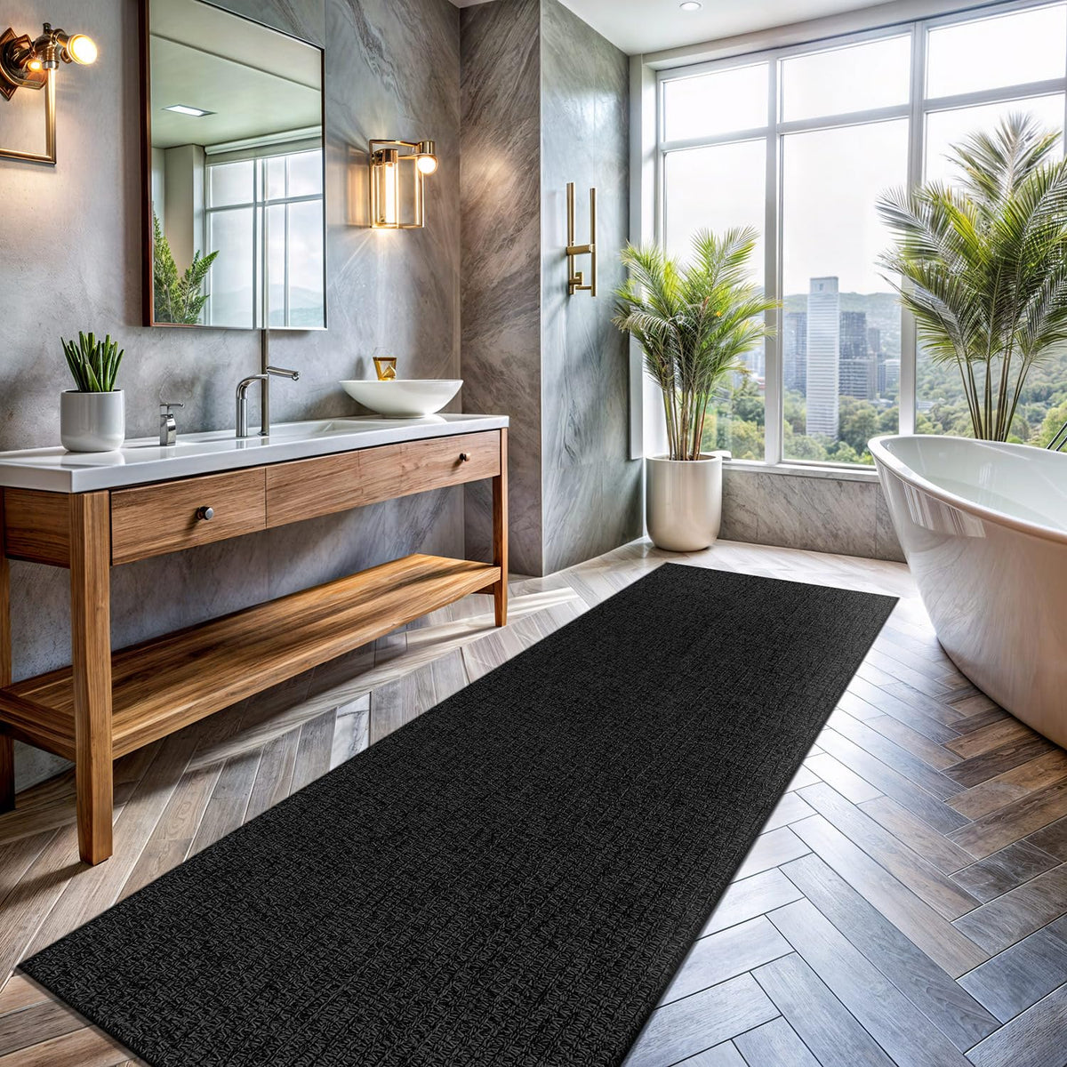 Easy Jute Runner Rug Indoor Outdoor Natural Rugs Solid Fiber Rug Woven Area Rug Boho Easy Clean Inside Carpet