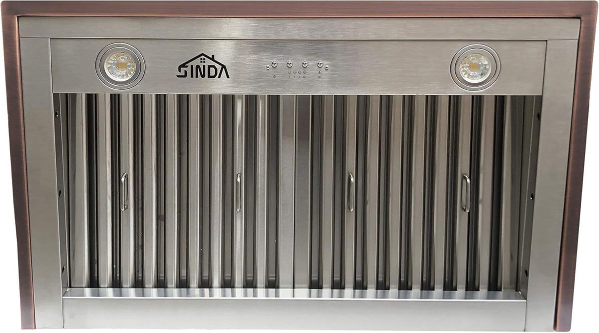 Copper Range Hood Insert