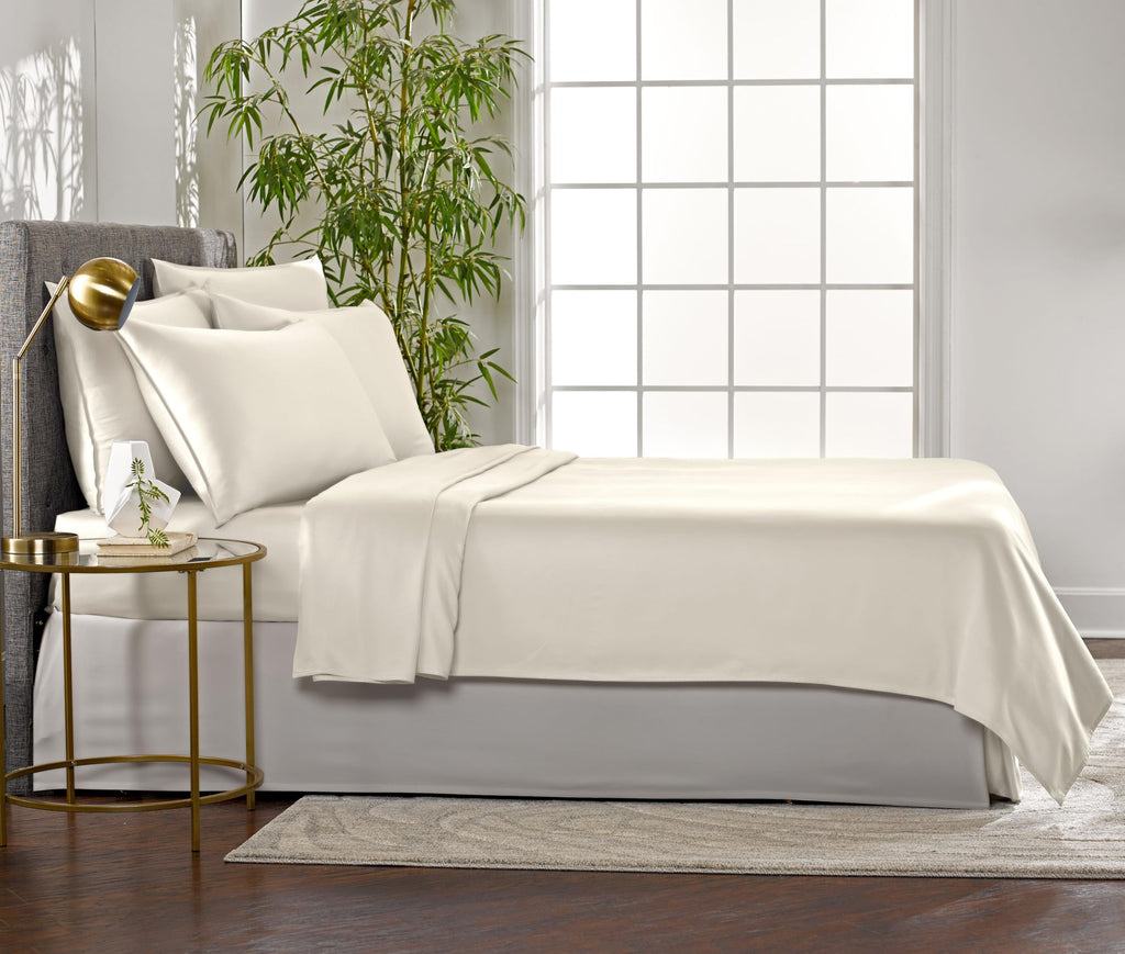 Sheets, Genuine 100% Organic Viscose Derived from Bamboo Bed Sheet Set, Luxuriously Soft & Cooling, Double